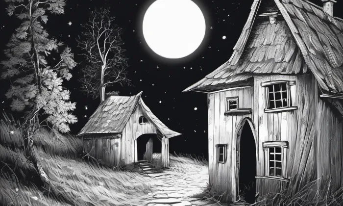 Hrad na Babské skále – noc