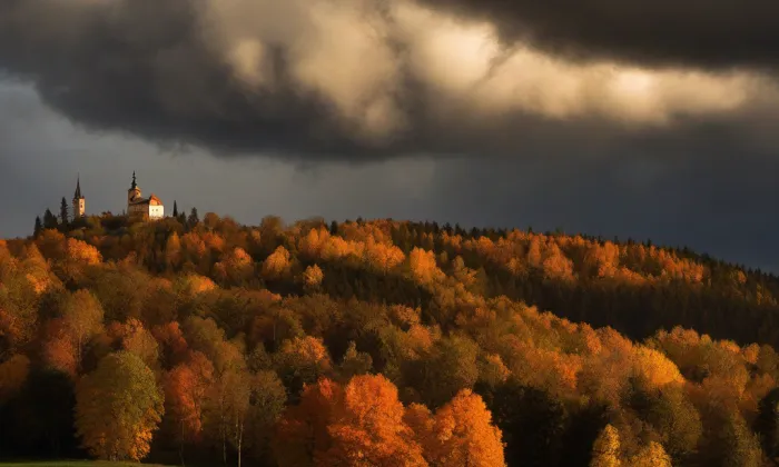 Hrad na Stožecké skále – autumn