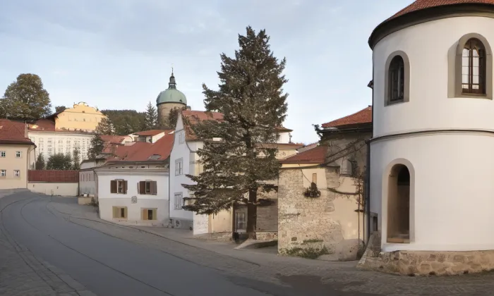 Hradební (Prachatice II) – noc