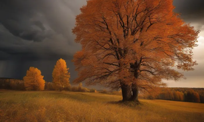 Husův sbor v Lužné – autumn