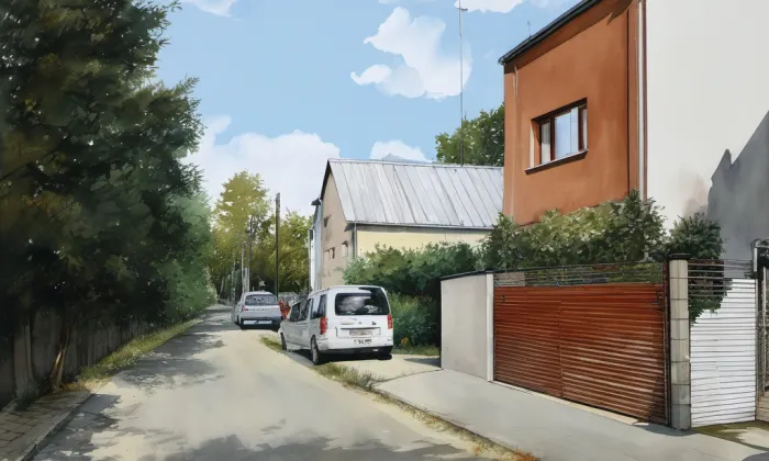 Jívová – akvarel
