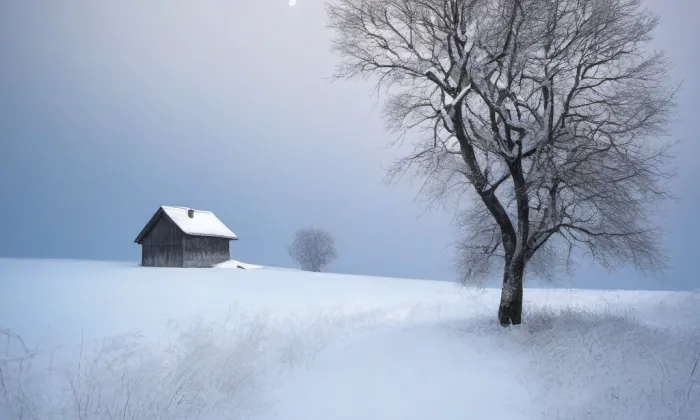 Jevín – winter