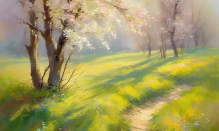 kamenný most přes Stržský potok ve Světnově – spring
