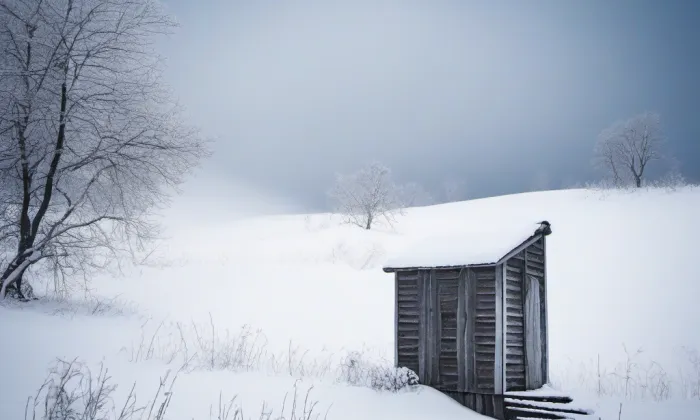 kamenný mostek jižně od Kuksu – winter