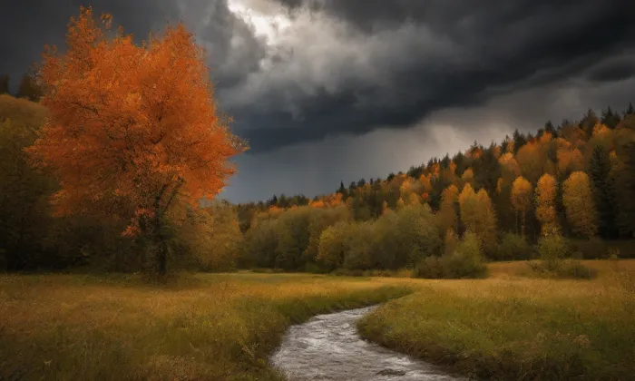 kaple Božského Srdce Páně (Borová) – autumn