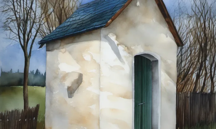 kaple Matky Boží (Mikulášovice) – akvarel