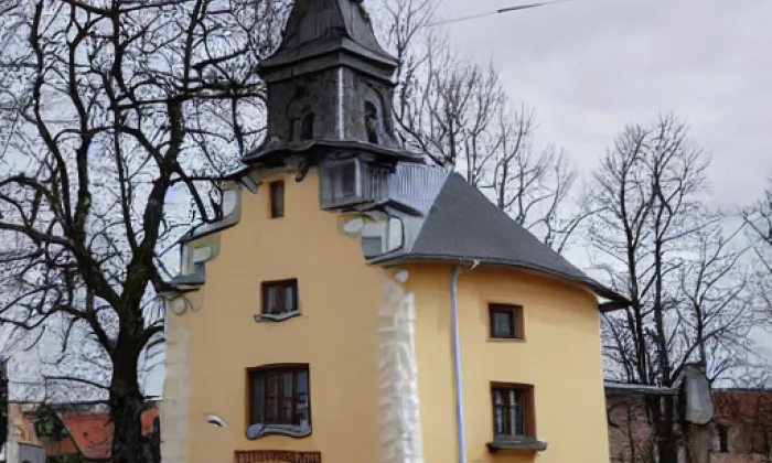 kaple Nanebevzetí Panny Marie (Hořičky) – akvarel