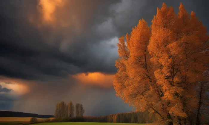 kaple Nanebevzetí Panny Marie (Hořičky) – autumn