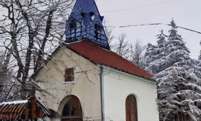 kaple Nanebevzetí Panny Marie (Hořičky) – winter