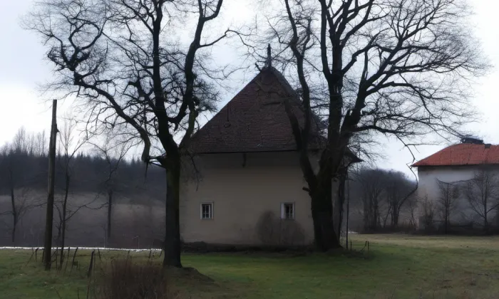 kaple Nanebevzetí Panny Marie (Tři Dvory) – winter