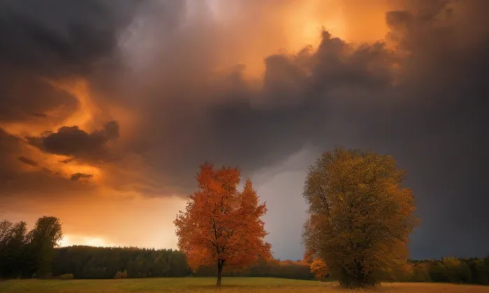 kaple Nejsvětější Trojice v Nebočadech – autumn