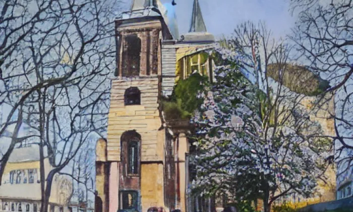 kaple Nejsvětějšího Vykupitele – akvarel