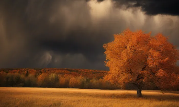 kaple Panny Marie Bolestné (Zlíchov) – autumn