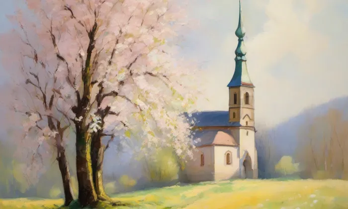 kaple Panny Marie Hlohové – spring