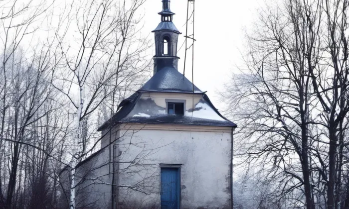 kaple Panny Marie Pomocné (Poříčí) – winter