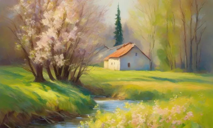 kaple Panny Marie Pomocnice (Těšany) – spring