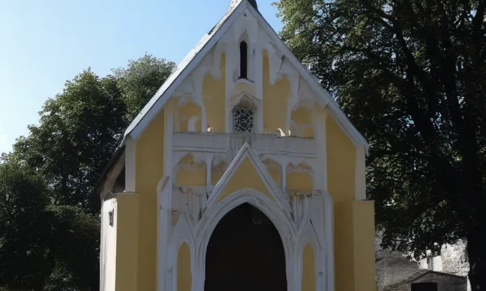 kaple Povýšení svatého Kříže (Přeštice) – akvarel