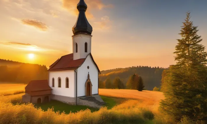 kaple Povýšení svatého Kříže (Přeštice) – summer