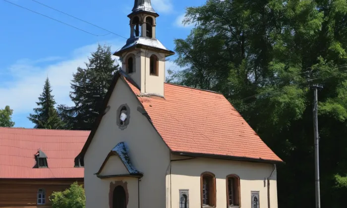 kaple svaté Alžběty Durynské v Dolních Křečanech – winter