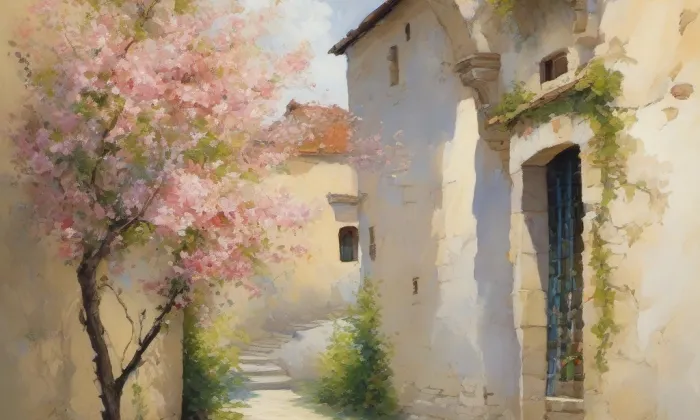 kaple svaté Anny na návsi v Brné – spring