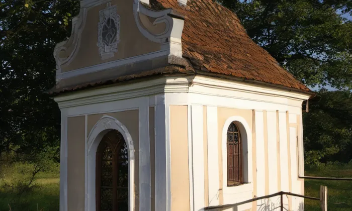 Kaple svaté Trojice (Zlaté Hory) – akvarel