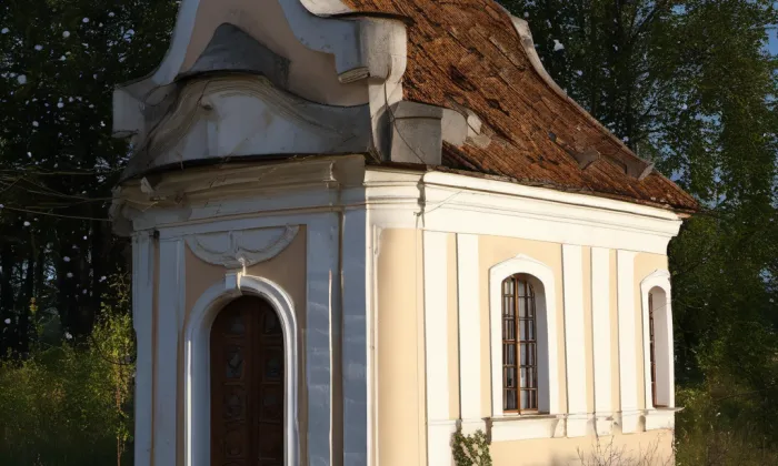 Kaple svaté Trojice (Zlaté Hory) – winter