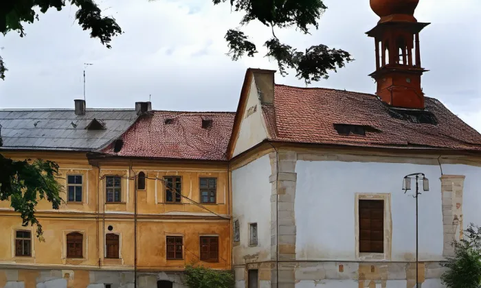 kaple svatého Floriána (Čejkovice) – akvarel