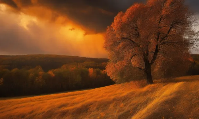 kaple svatého Floriána v Kněževsi – autumn