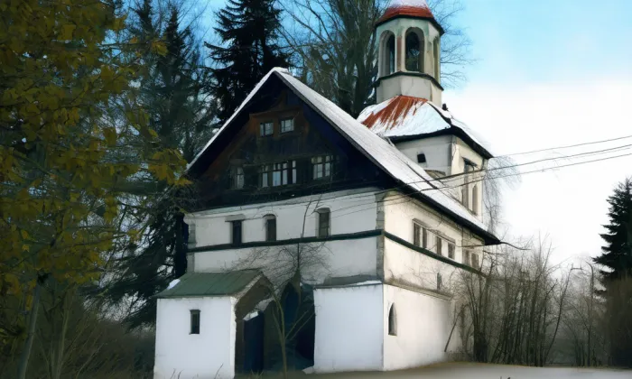 kaple svatého Jana Nepomuckého (Dobrná) – winter