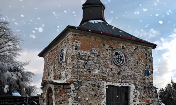 Kaple svatého Jana Nepomuckého (Stáj) – winter