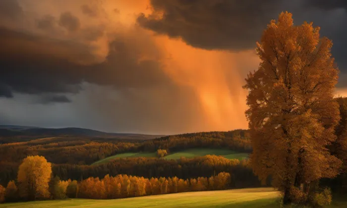 kaple svatého Jiljí (Josefov) – autumn