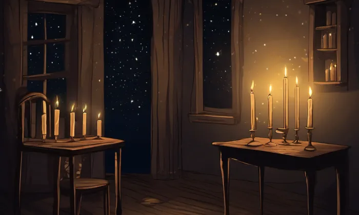 kaple svatého Kříže (Žďár nad Metují) – noc