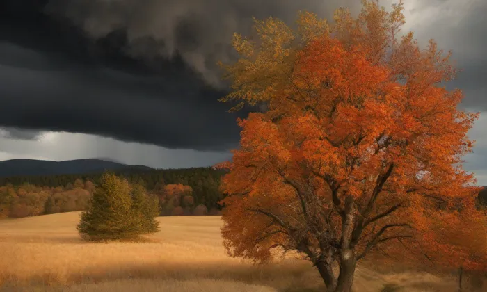 kaple svatého Kříže (Kateřinky) – autumn