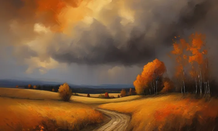 Kaple svatého Kříže (Letňany) – autumn