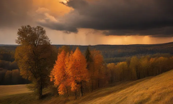 kaple svatého Prokopa v Chotiněvsi – autumn
