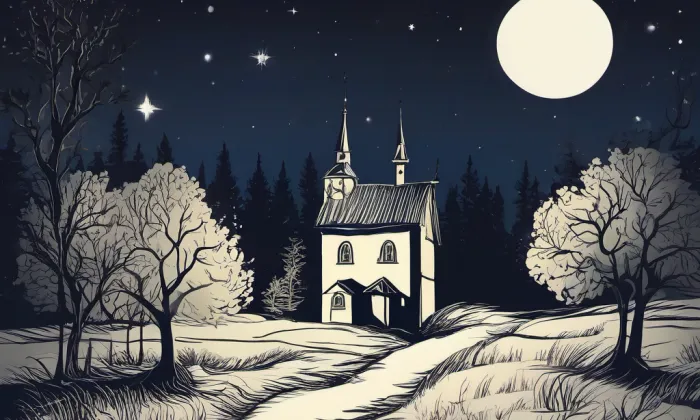 Kaple svatého Václava (Brůdek) – noc