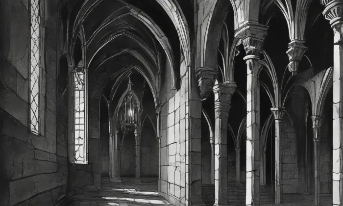 Kartuziánský klášter Vallis Josaphat – noc