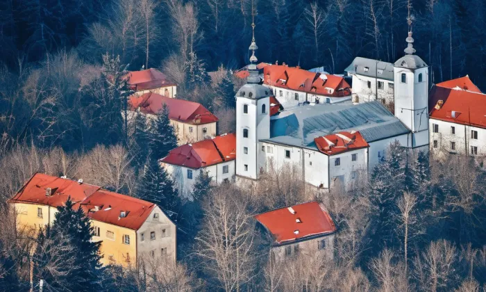 Klášter Doksany – winter