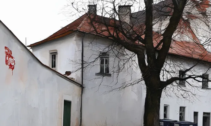 Klášter minoritů v Litoměřicích – akvarel