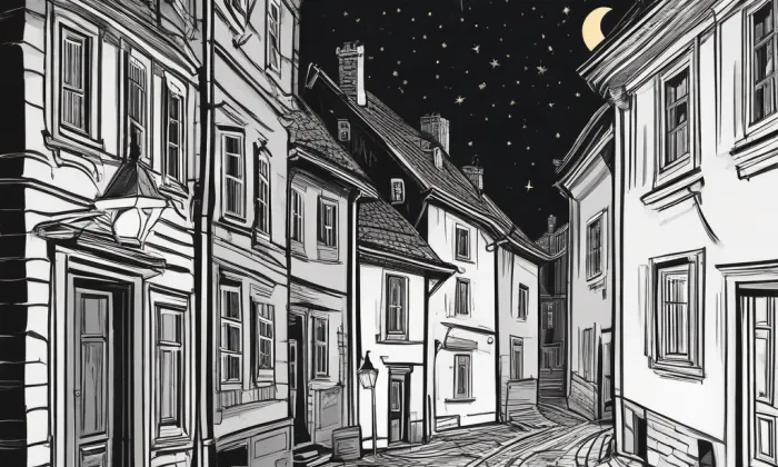 Klášter Nepomuk – noc