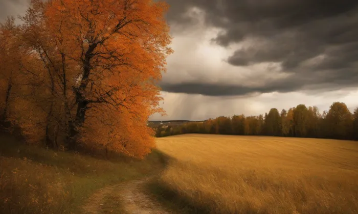 Komořanský tunel – autumn