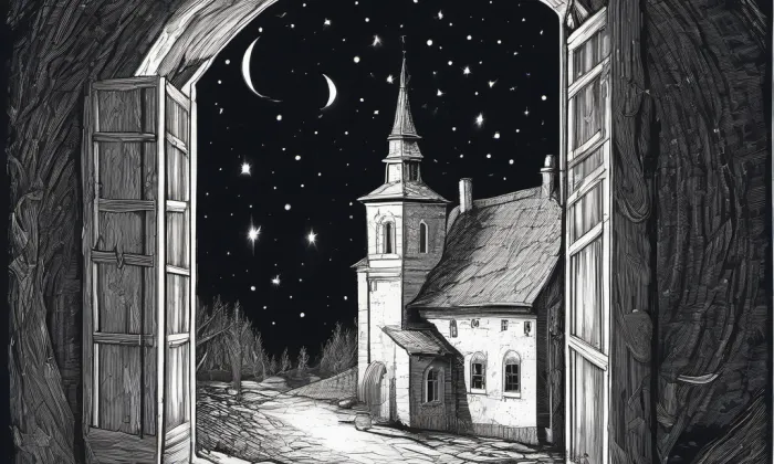 Kostel Čtrnácti svatých pomocníků (Kadaň) – noc