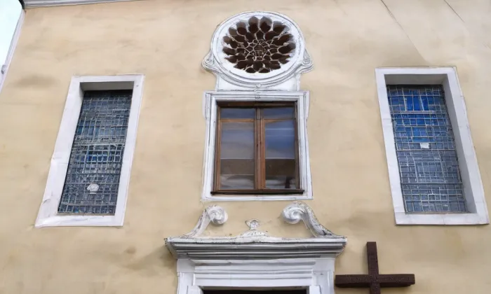kostel Čtrnácti svatých pomocníků (Mělník) – akvarel