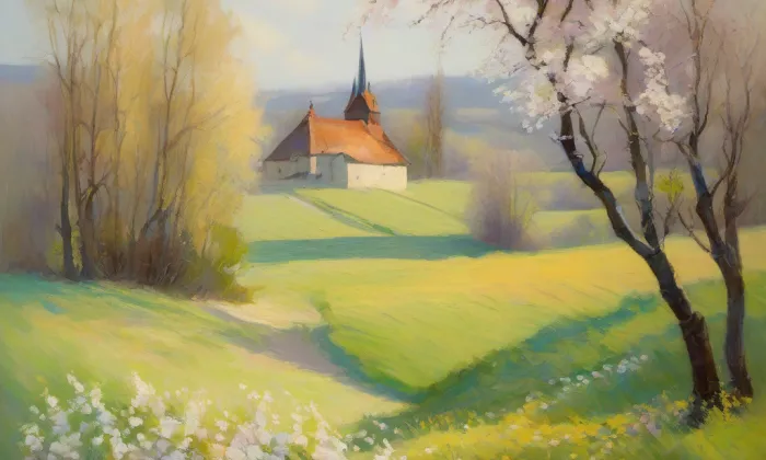 Kostel Archanděla Michaela (Hošťálkovy) – spring