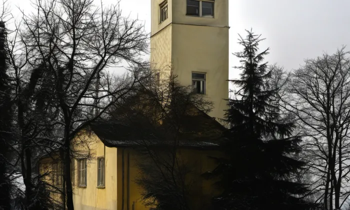 kostel Božského Srdce Páně (Terezín) – winter