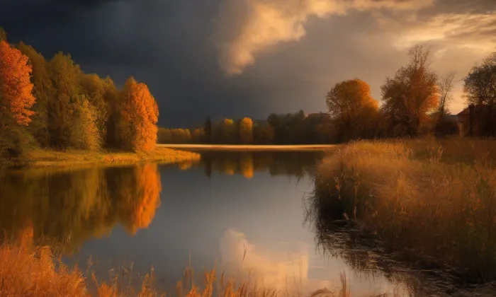 kostel Jména Panny Marie (Chyše) – autumn