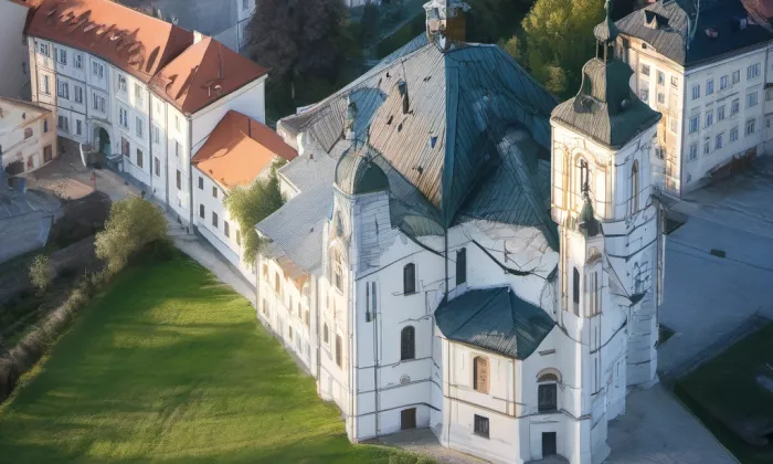 kostel Jména Panny Marie (Křtiny) – summer