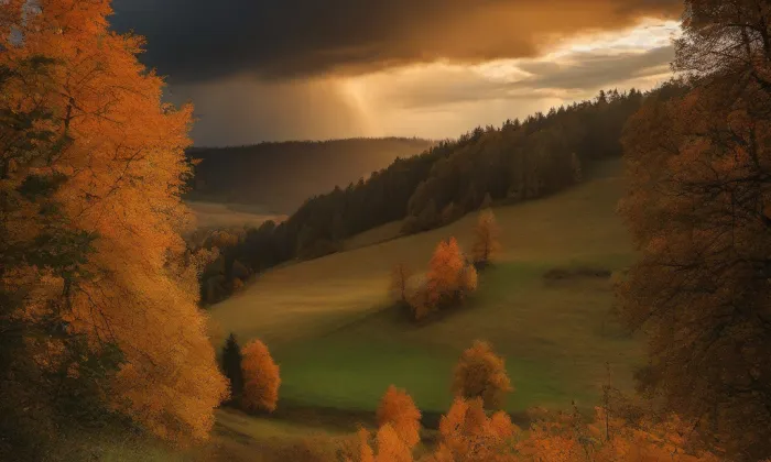 Kostel Nalezení svatého Kříže (Frýdlant) – autumn