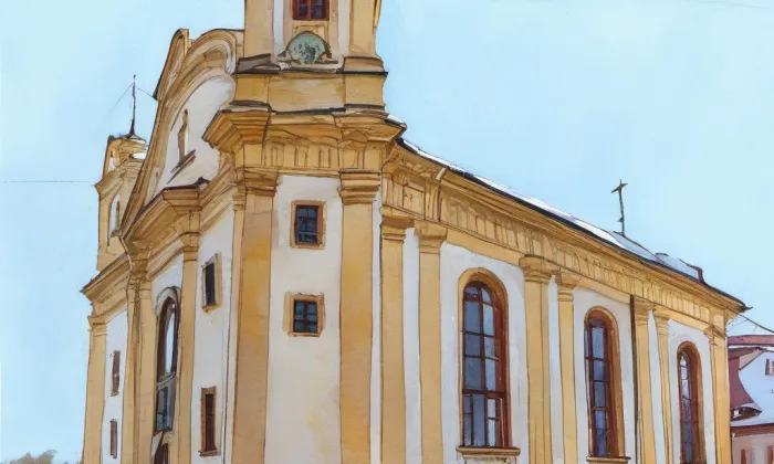 Kostel Nalezení svatého Kříže v Dubé – summer