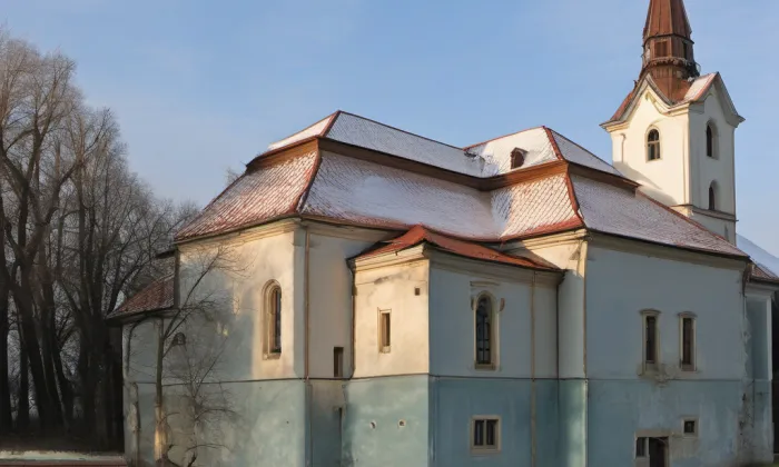 kostel Nanebevzetí Panny Marie (Bernartice) – winter